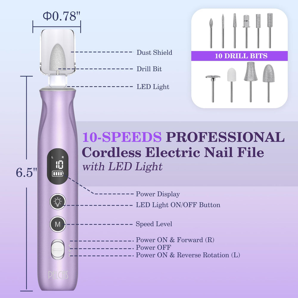 Pelcas dust shield and cleaning brush keep the work area clean.