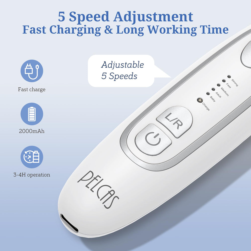 PELCA S forward and reverse rotation supports both-handed operation.