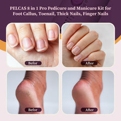 PELCAS cordless nail drill at five speeds delivers smooth nail shaping on thick nails.
