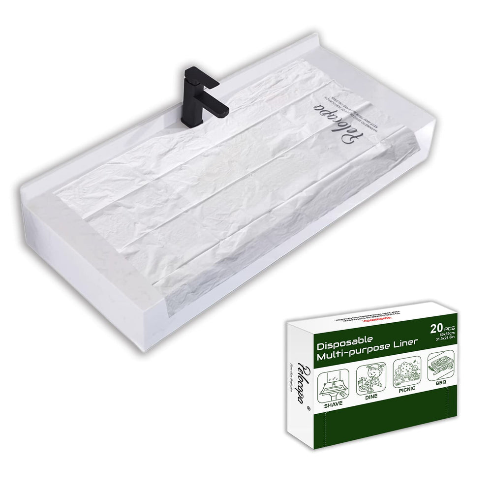 Pelocapa disposable hair beard catcher in use for mess-free grooming