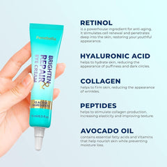 Penebella Under Eye Brightener bottle with easy pump dispensing