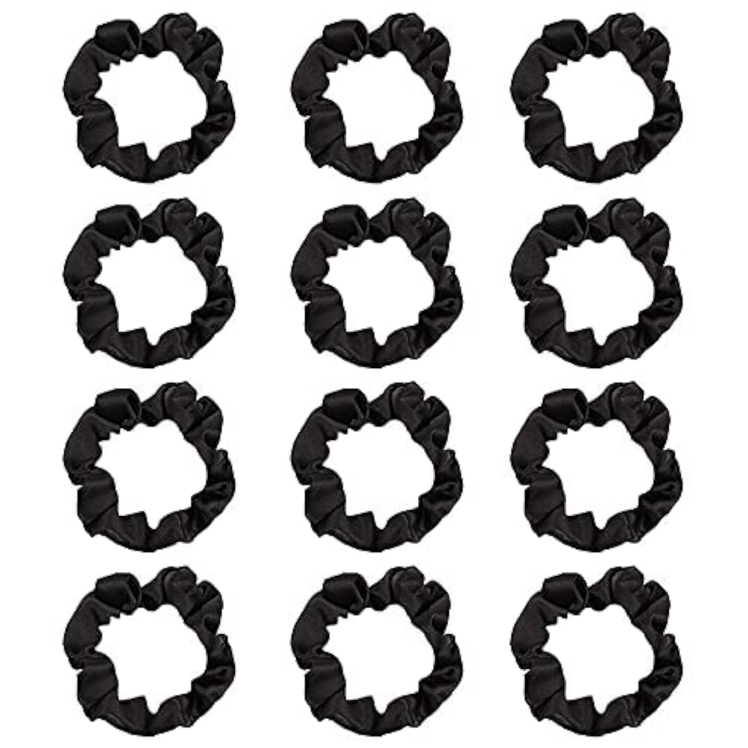 Pengxiaomei coleteros satén negro, acabado suave para un peinado cómodo.