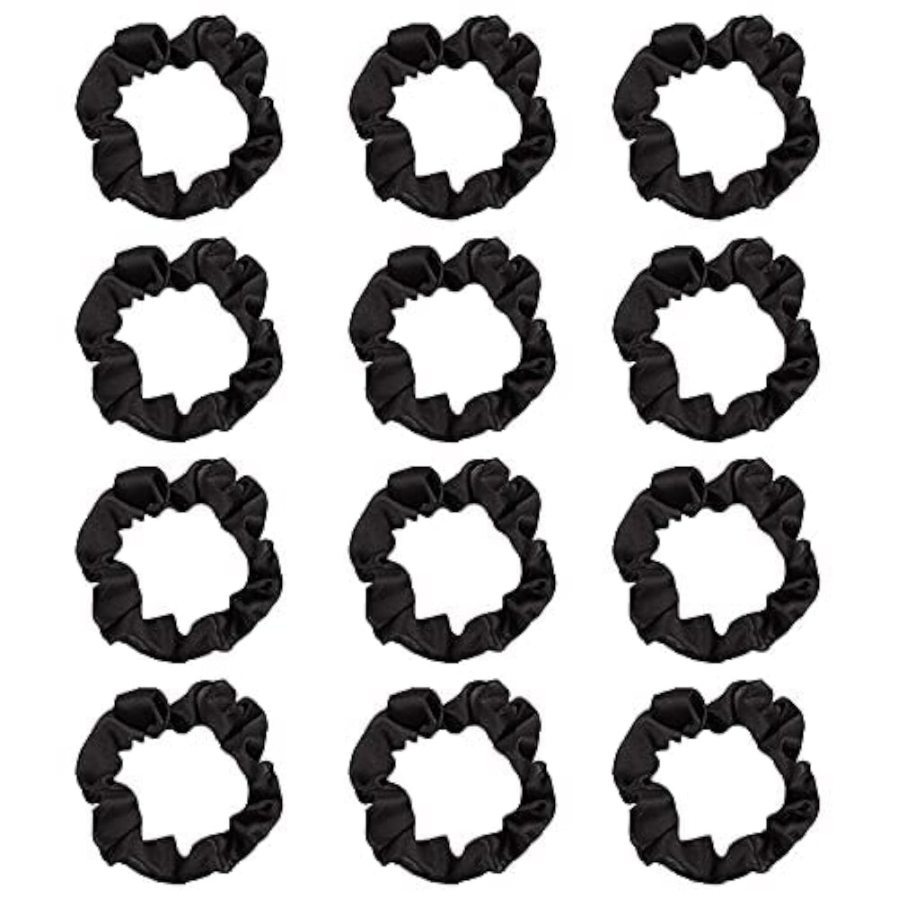 Pengxiaomei coleteros satén negro, acabado suave para un peinado cómodo.
