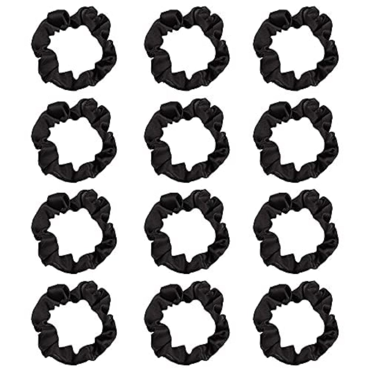 Pengxiaomei coleteros satén negro, acabado suave para un peinado cómodo.