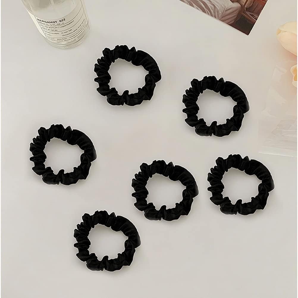 Pengxiaomei coleteros satén negro para actividades diarias y deporte.