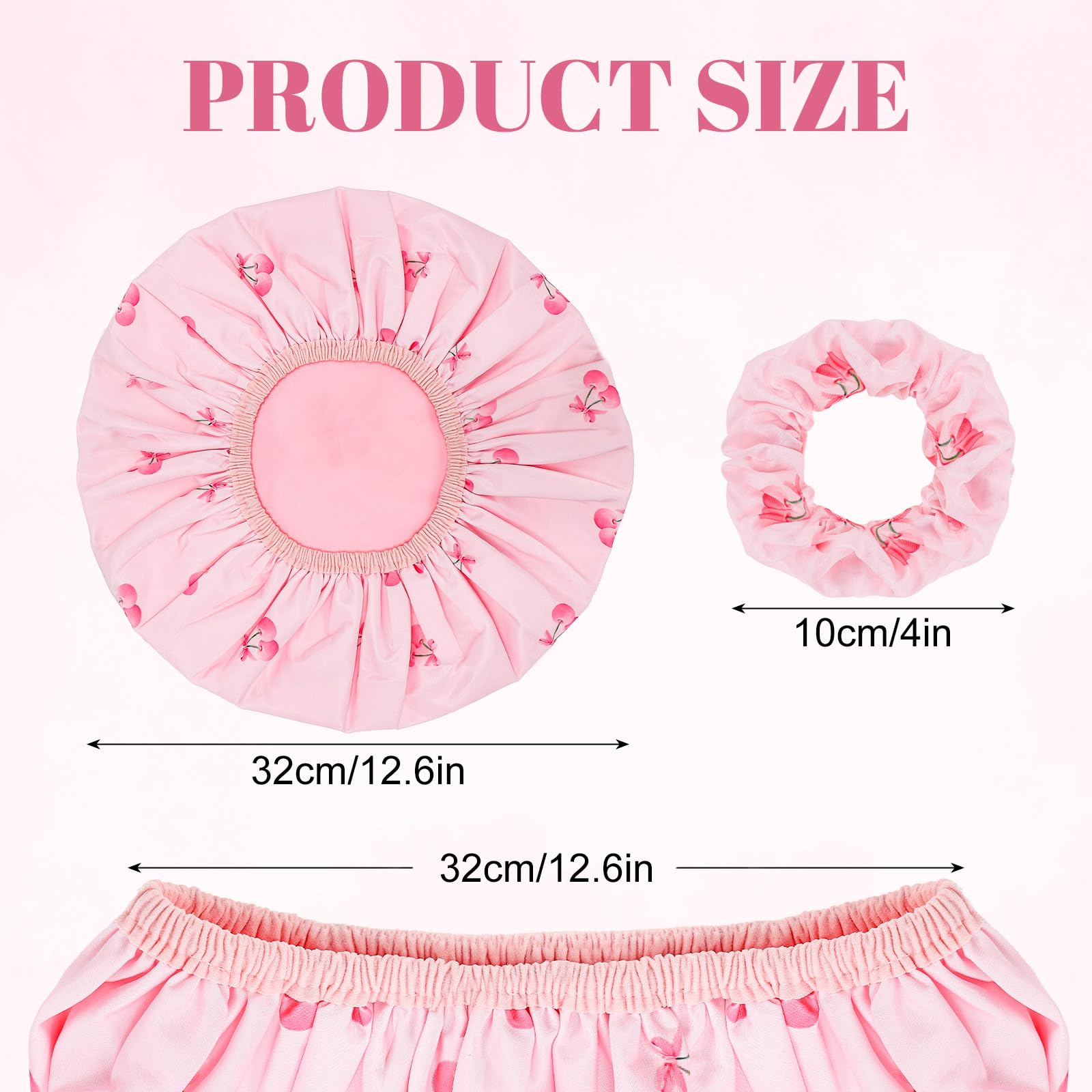 Pengxiaomei Gorro de ducha rosa liso, suave y cómodo para peinar sin enredos