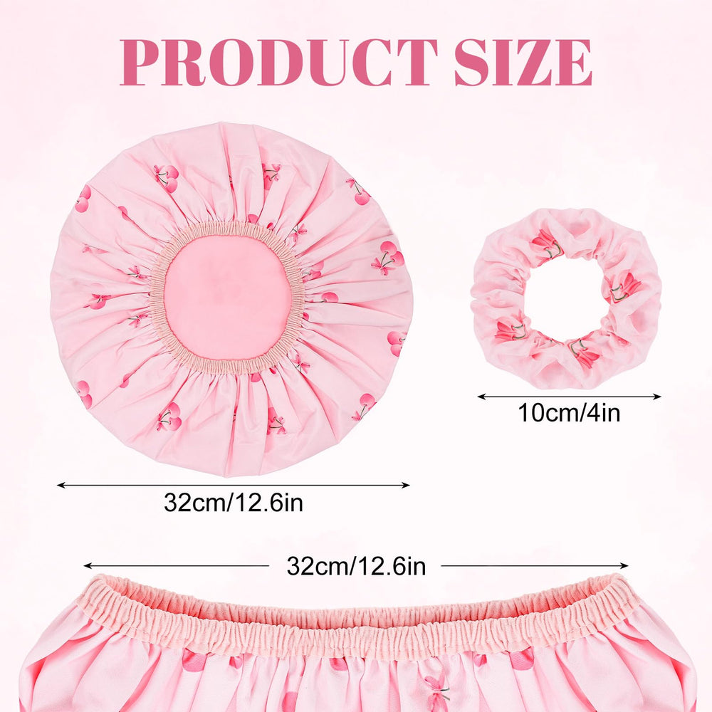Pengxiaomei Gorro de ducha rosa liso, suave y cómodo para peinar sin enredos