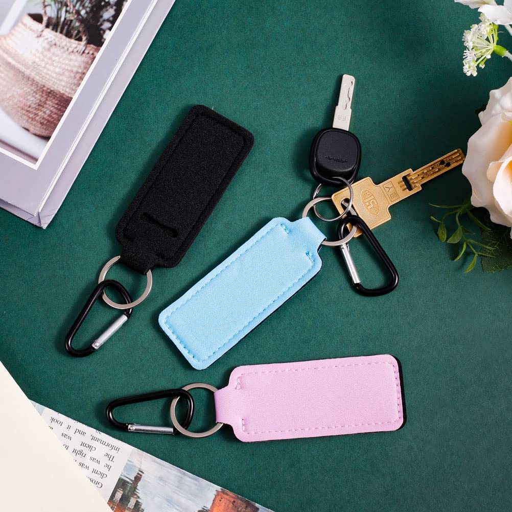 Pengxiaomei portallaves bálsamo labial color rosa: bolso organizado