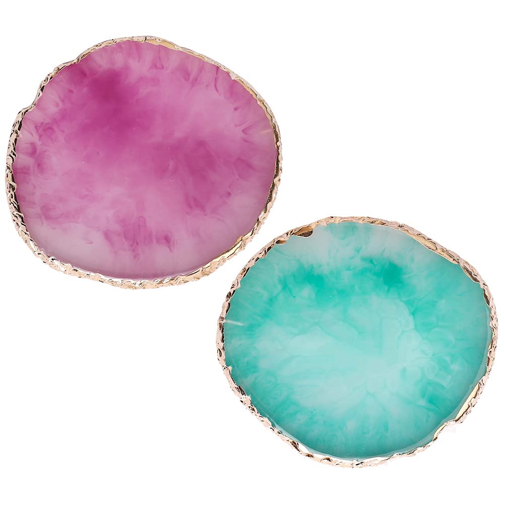 Pengxiaomei resin nail art palette purple and green set for versatile color options