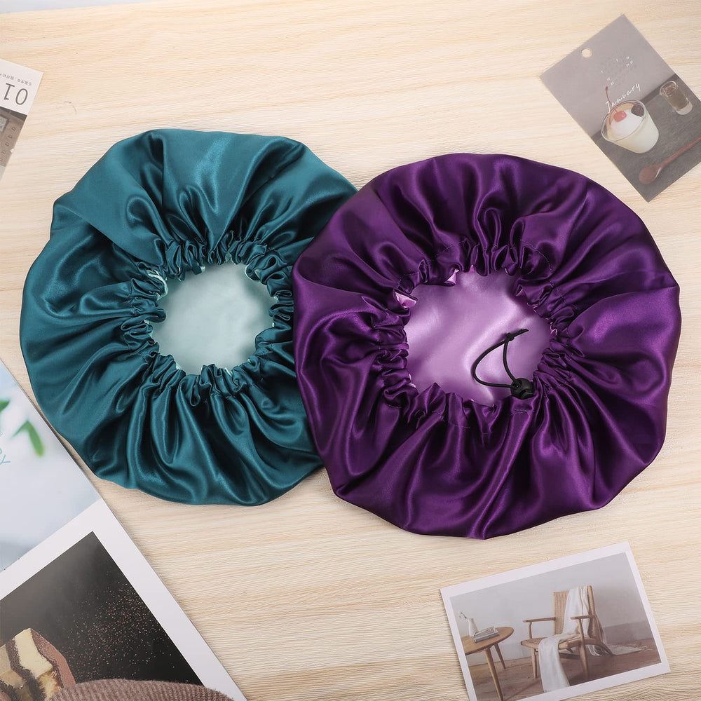 Pengxiaomei satin bonnet reduces frizz and knots for curly hair