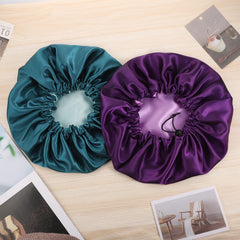 Pengxiaomei satin bonnet reduces frizz and knots for curly hair