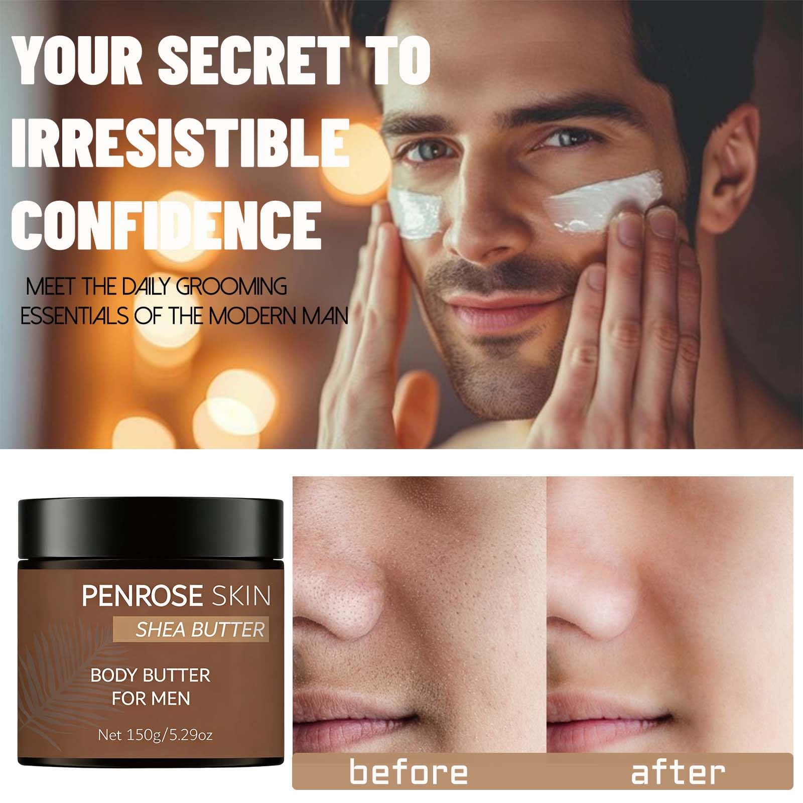 Penrose Skin Body Butter ingredients include shea, cocoa, and coconut oil