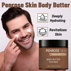 Penrose Skin Body Butter on forearm shows quick absorption and non-greasy feel