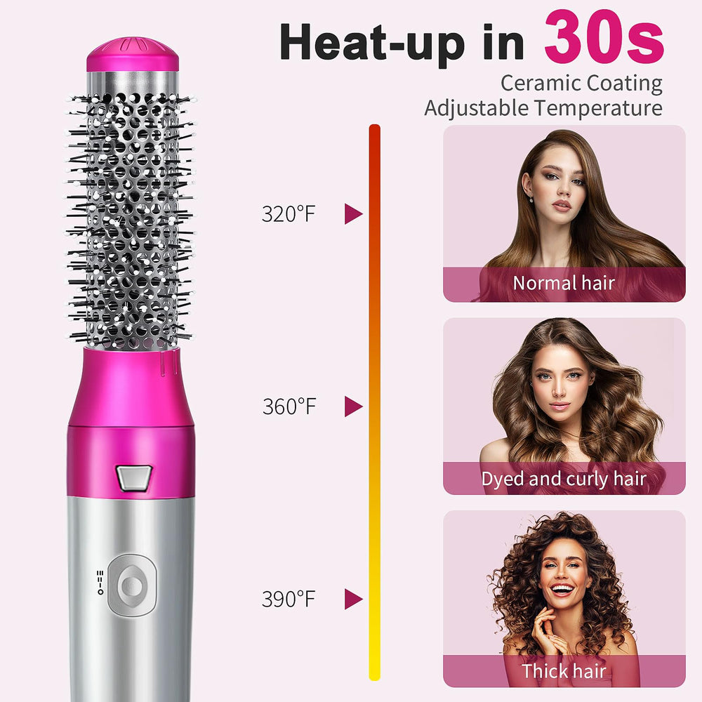 PENUIO blow dryer brush 1000W motor speeds up drying time.