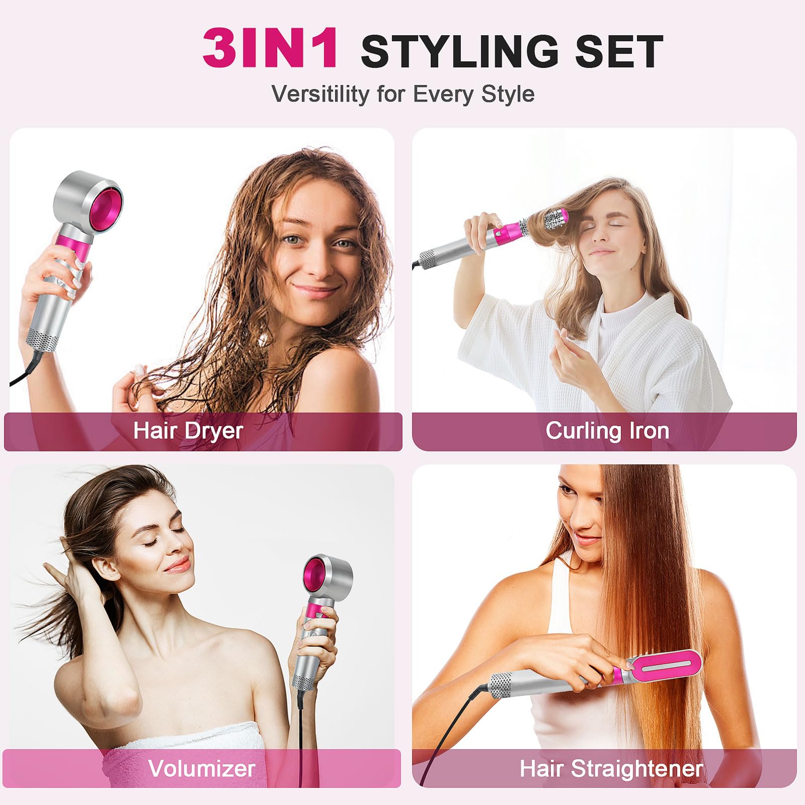 PENUIO blow dryer brush round brush for voluminous curls and smooth lift.