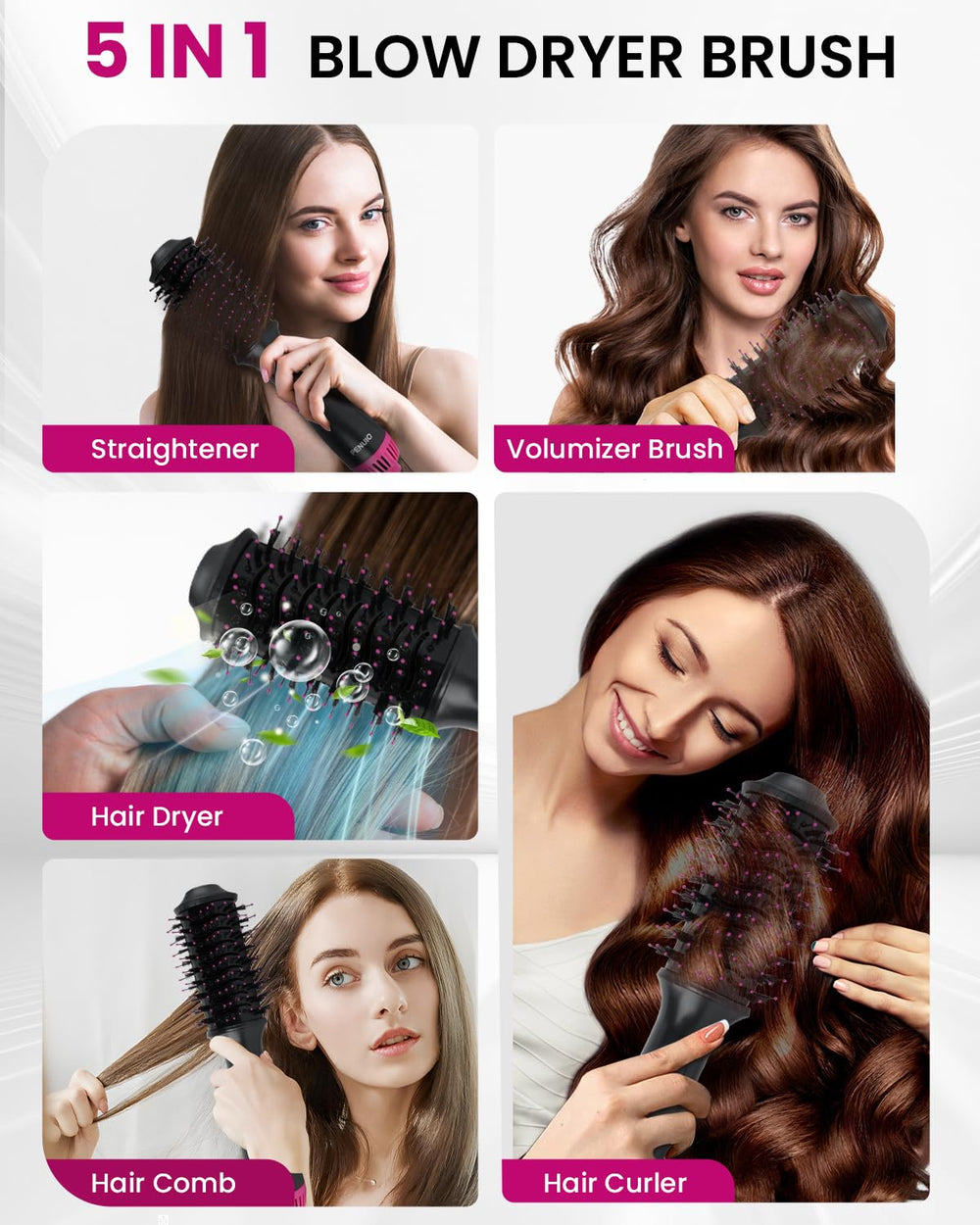 PENUIO ionic ceramic technology for shiny, frizz-free hair.