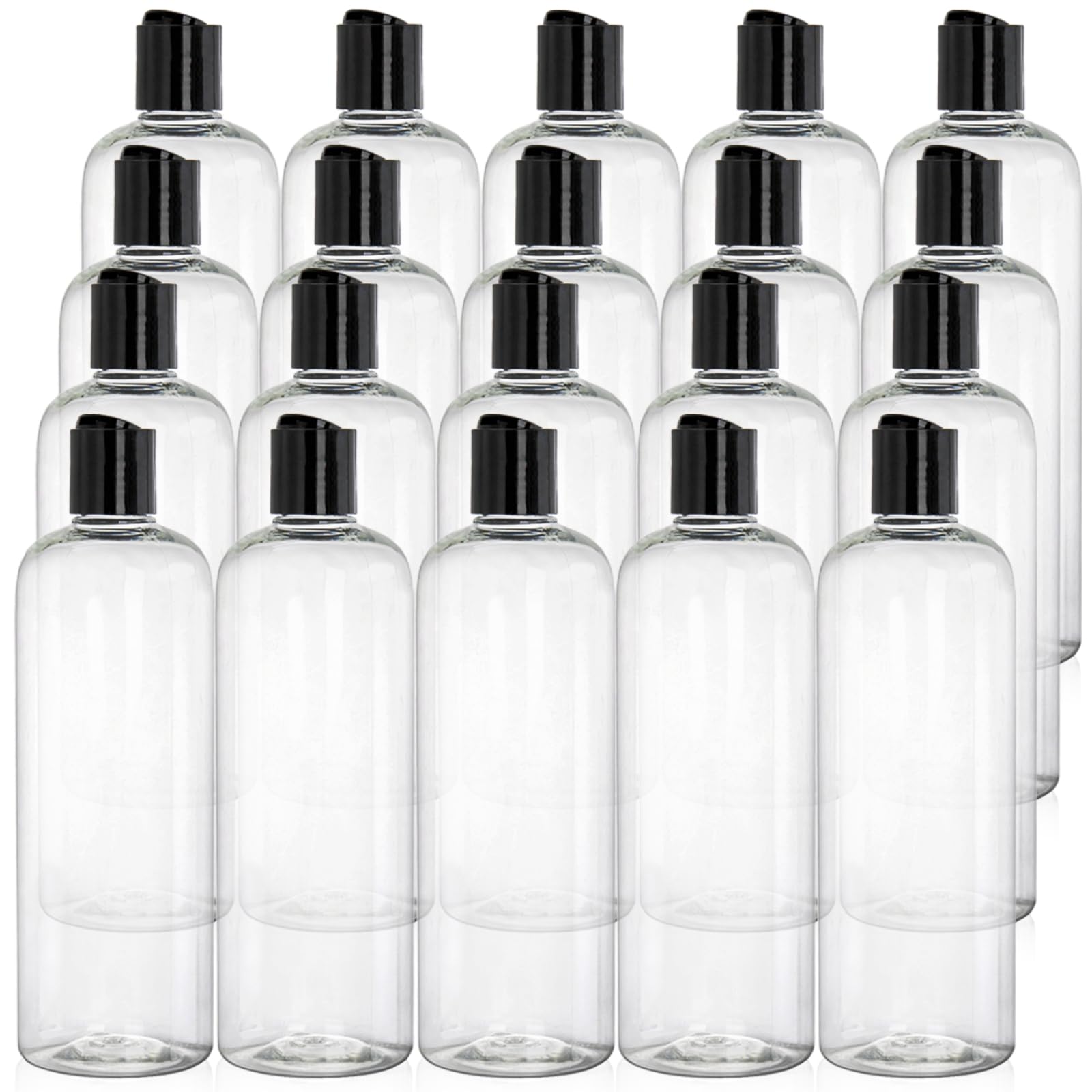 Peohud 16oz clear bottle with disc-top cap for controlled dispensing.