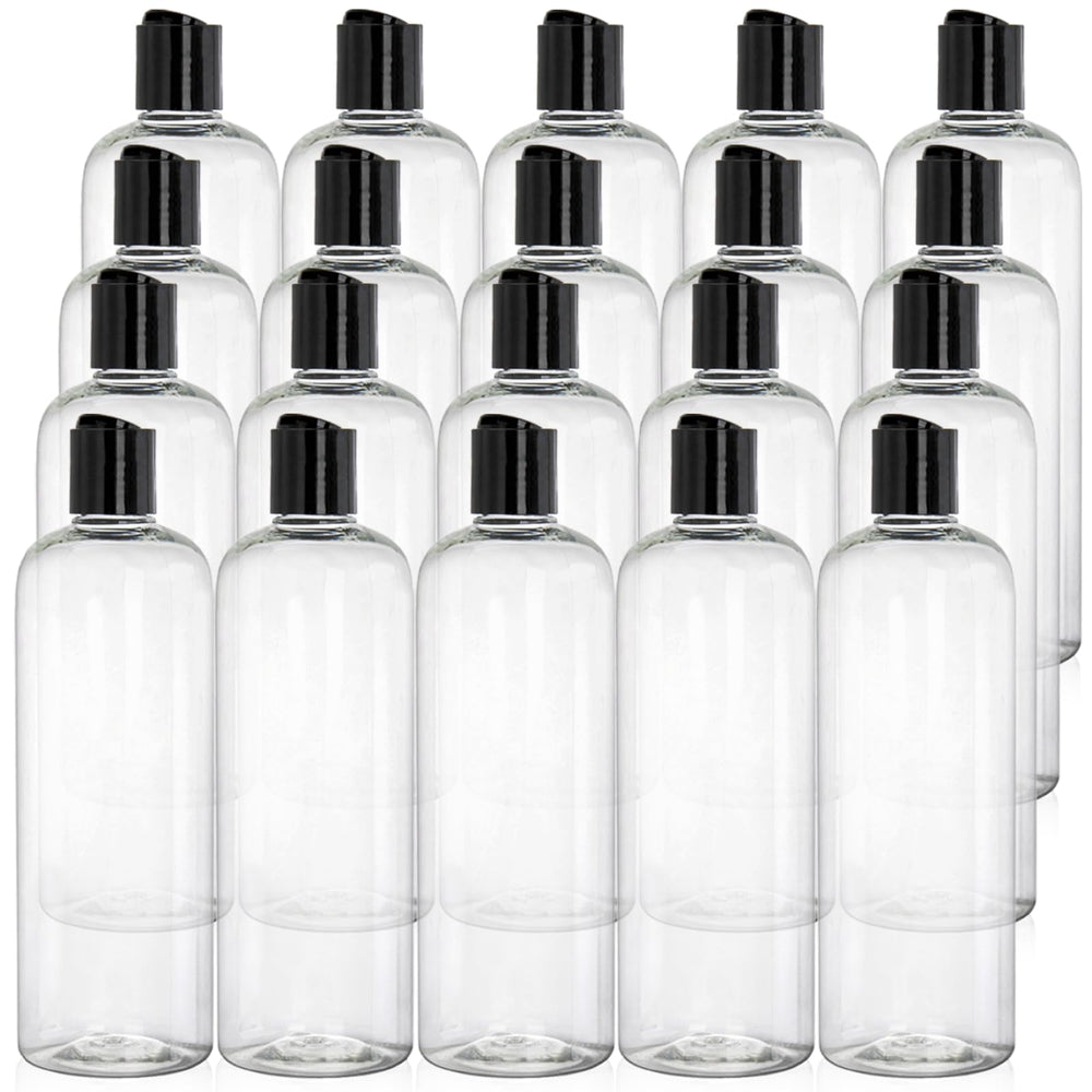 Peohud 16oz clear bottle with disc-top cap for controlled dispensing.