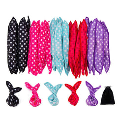 Peony Man 30-piece foam hair roller pack shown with pillow design for overnight curls.