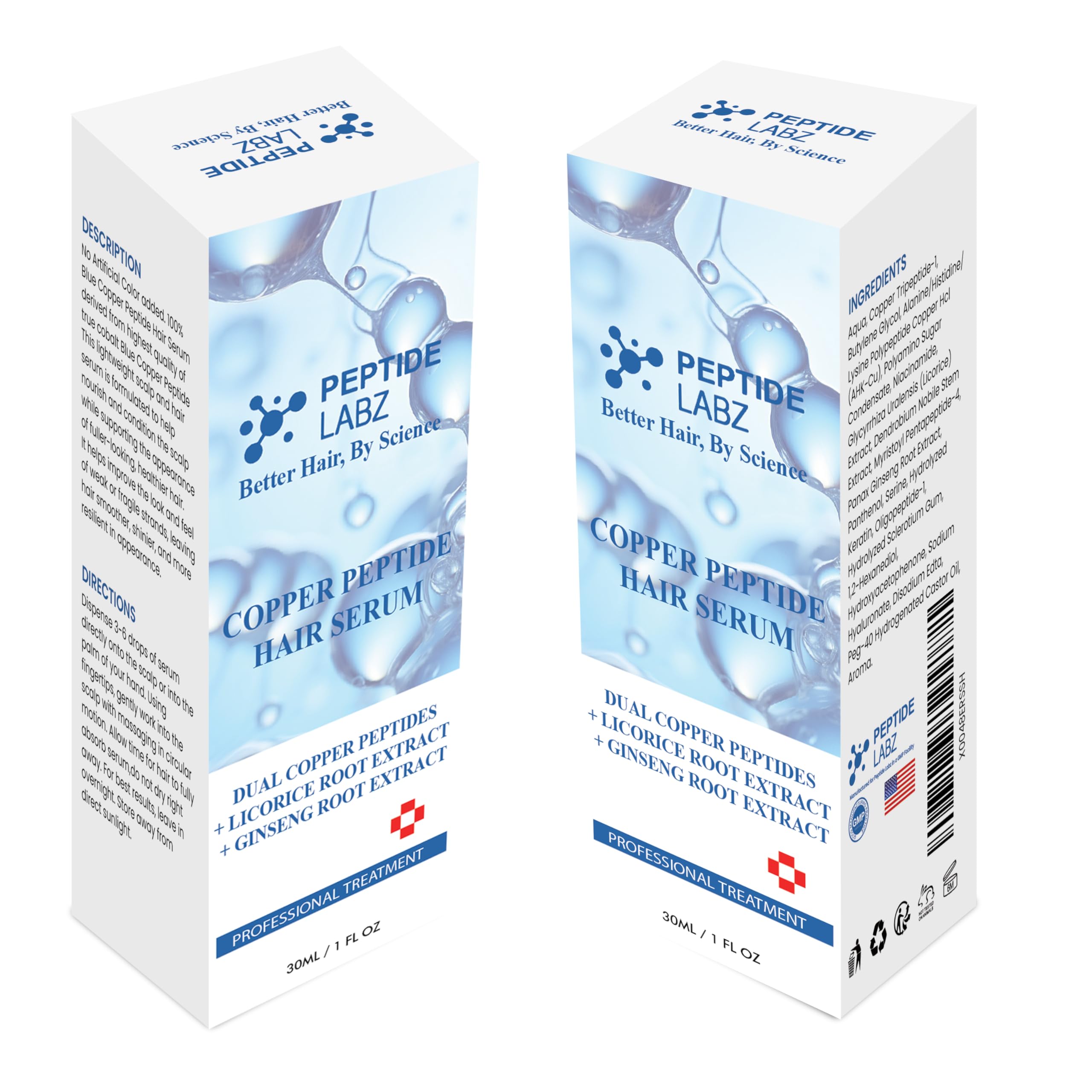 PeptideLabz licorice root extract close-up for soothing scalp care.