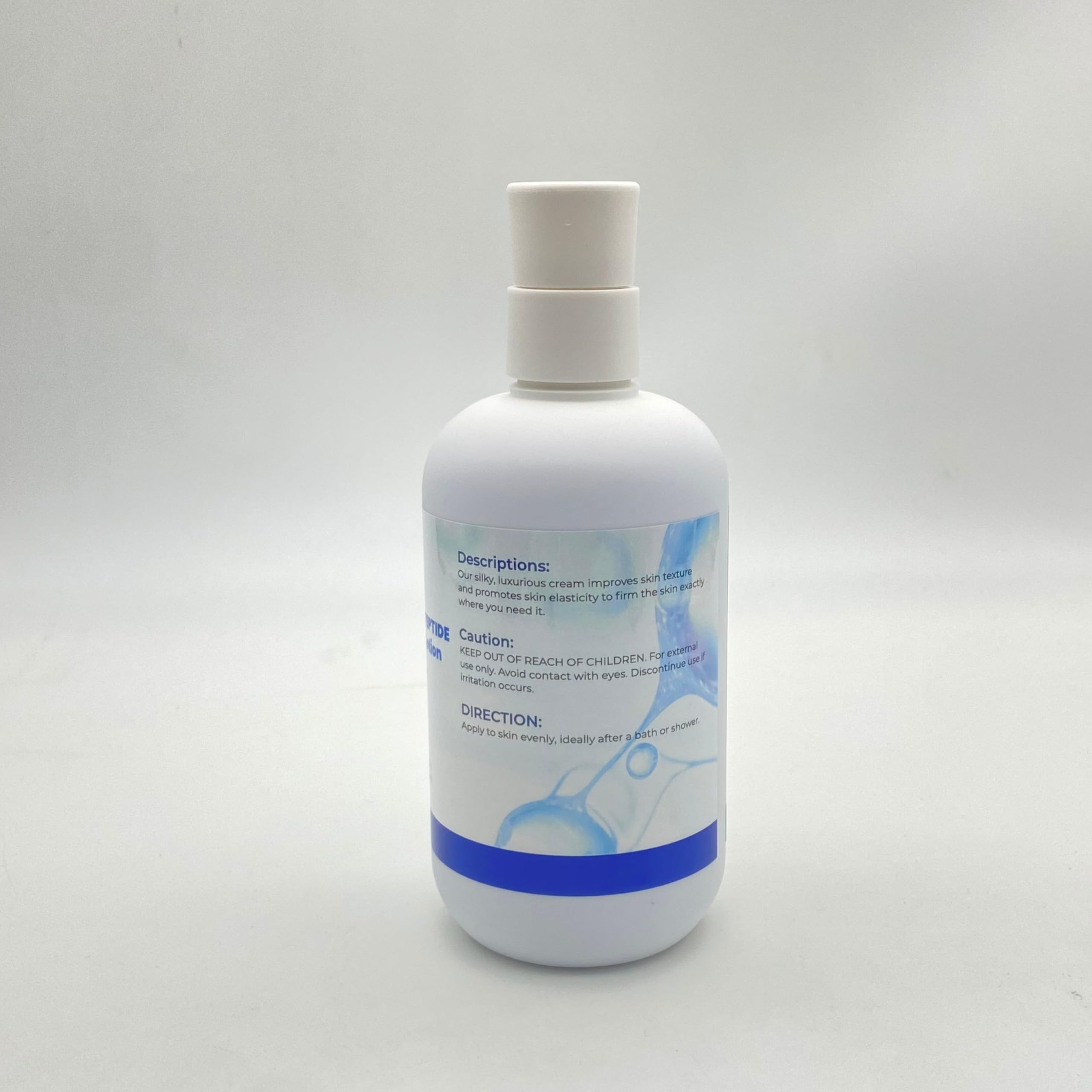 Satin finish after quick massage into dry skin.