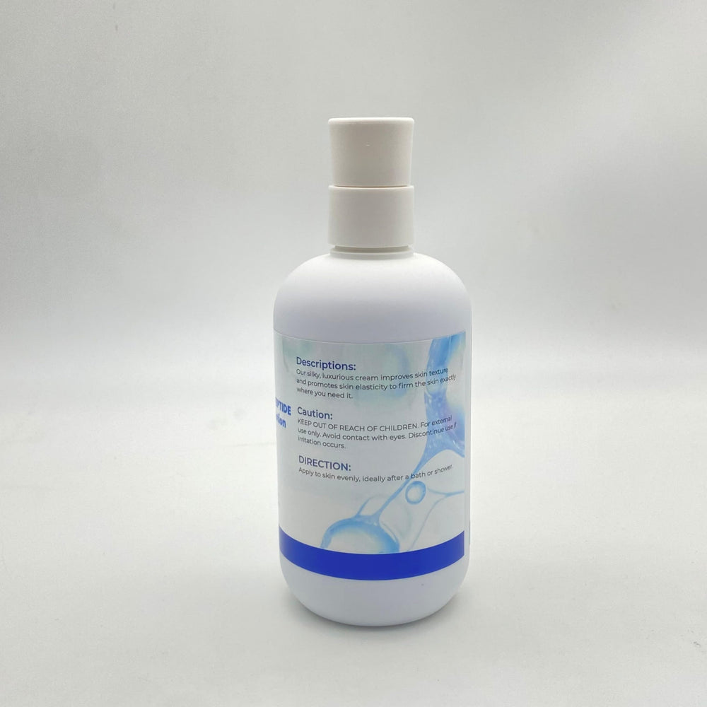 Satin finish after quick massage into dry skin.