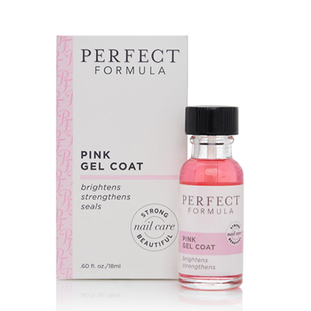 Perfect Formula Pink Gel Coat nourishes and strengthens nails while delivering rosy shine.