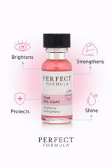 Perfect Formula Pink Gel Coat rose hue adds natural color and protection.