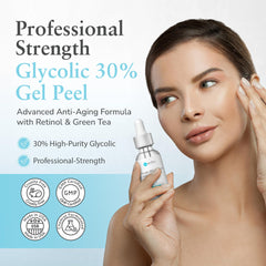 Perfect Image Glycolic 30% gel closeup shows smooth texture suitable for exfoliation prep.
