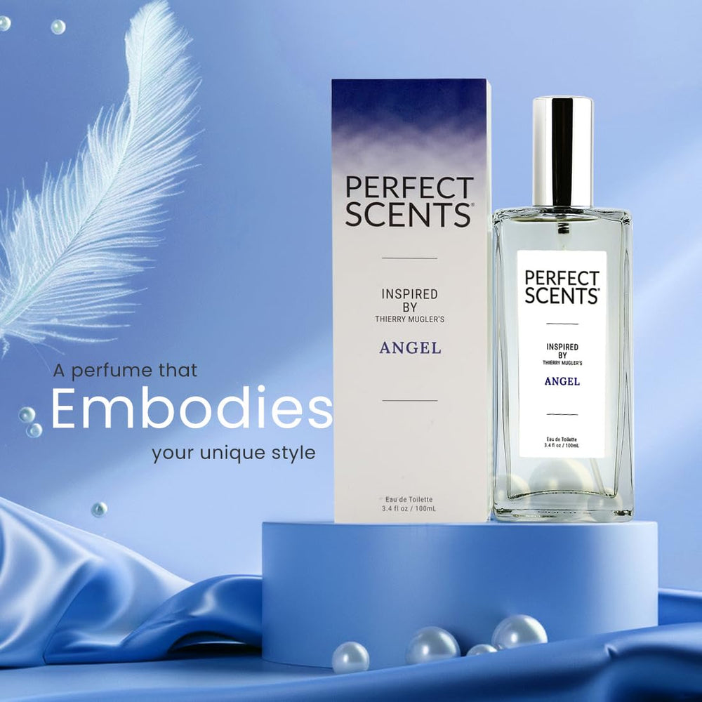 Display-ready Perfect Scents EDT setup captures vibrant notes like red currant.