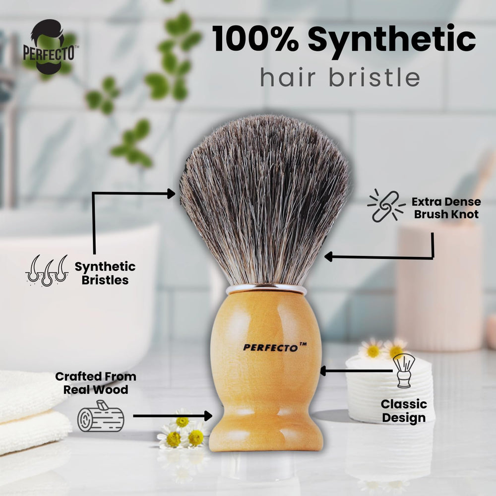 Built-to-last Perfecto brush withstands daily use and frequent rinsing.