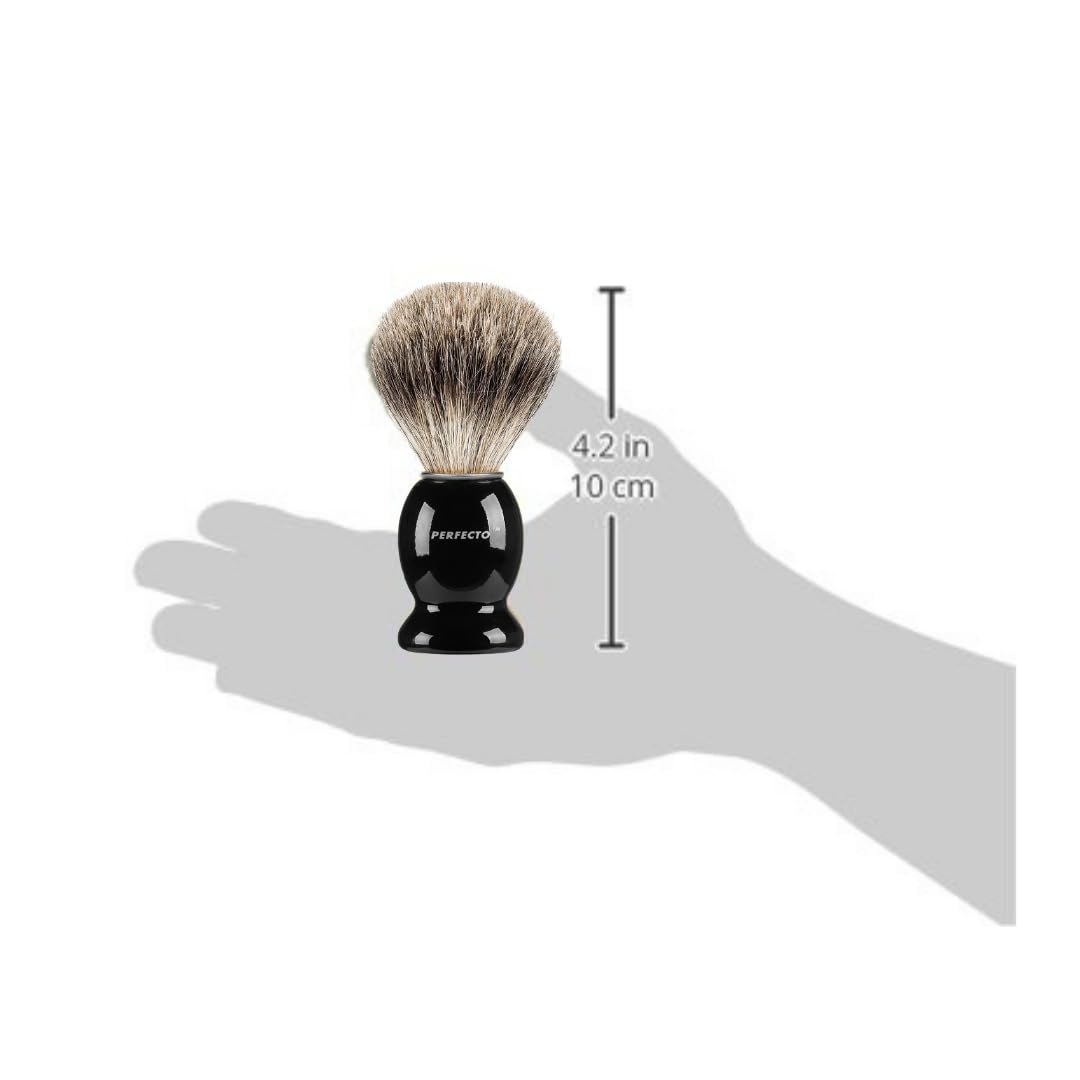 Perfecto gift-for-him shaving brush delivers barber-quality grooming at home.