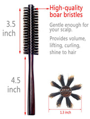 PERFEHAIR boar bristle closeup delivers gentle scalp touch and natural shine