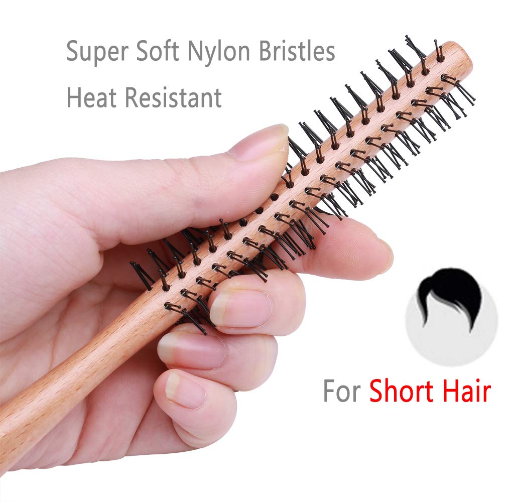 PERFEHAIR compact round brush ideal for travel styling on the go.