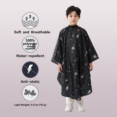 PERFEHAIR adjustable closure cape ensures secure neck fit for kids