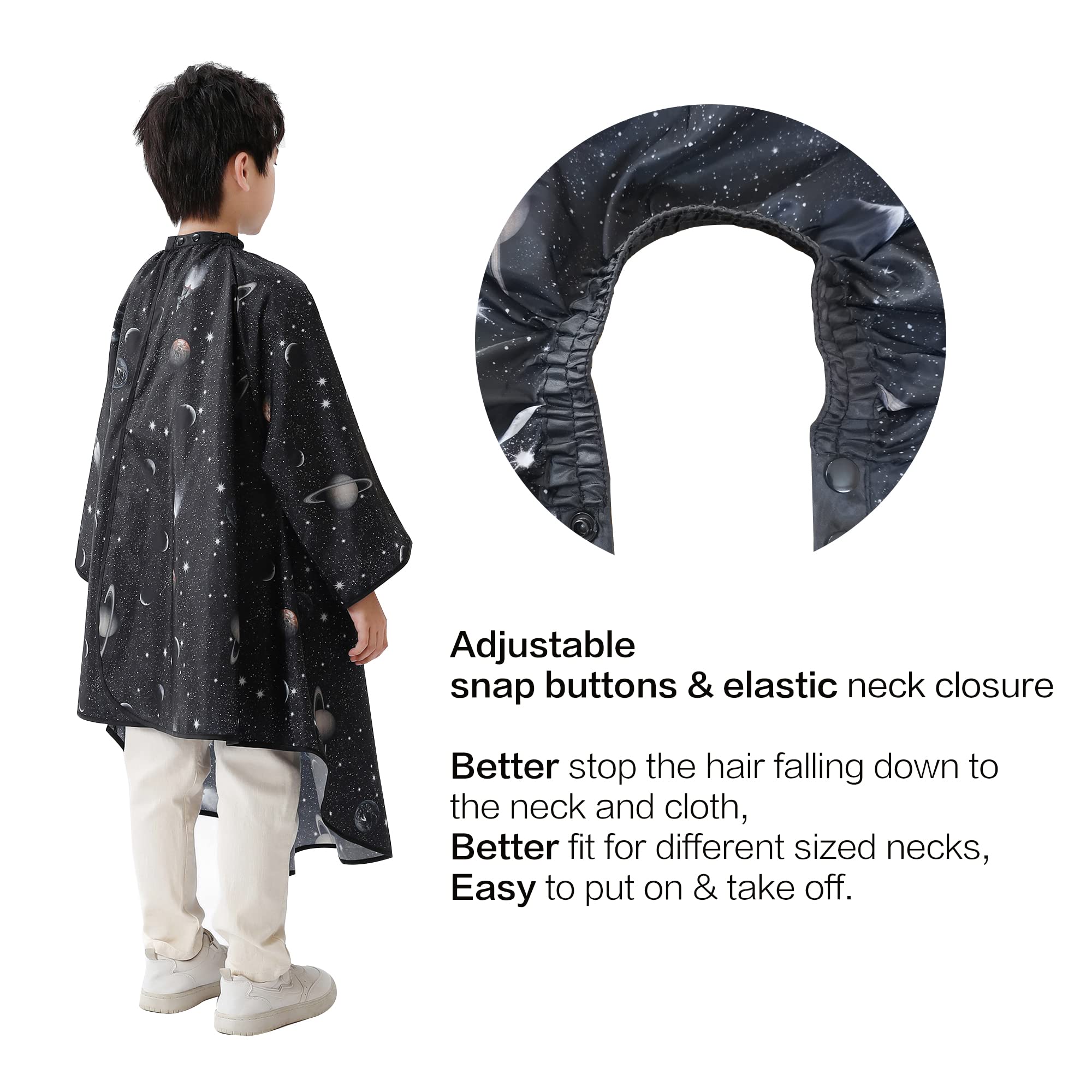 PERFEHAIR cape sleeves design highlights hands-free haircut capability