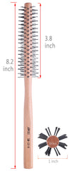 PERFEHAIR small round brush highlights bangs with a 1-inch barrel for volume.