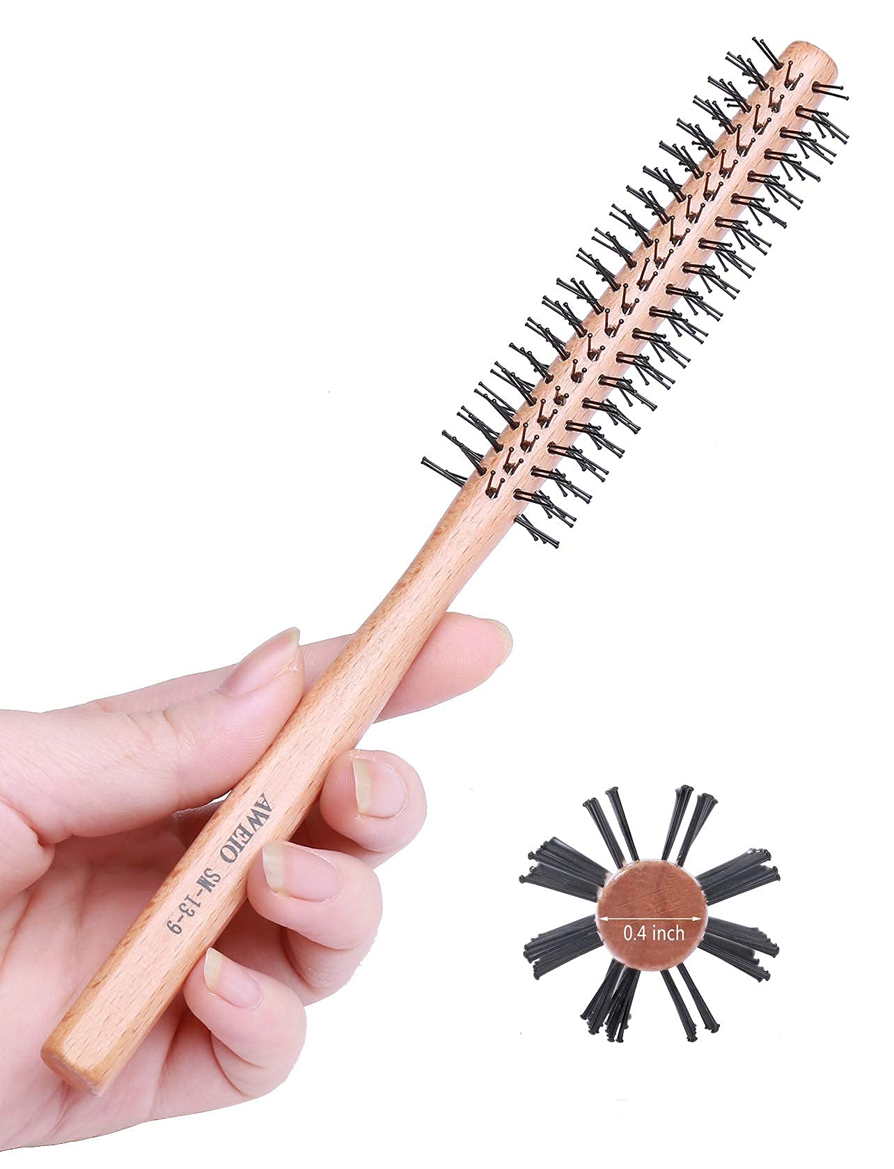 PERFEHAIR small round brush for short hair adds lift during blow-drying.