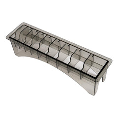 Perfitech clipper guard holder with a 10-slot layout for quick access.