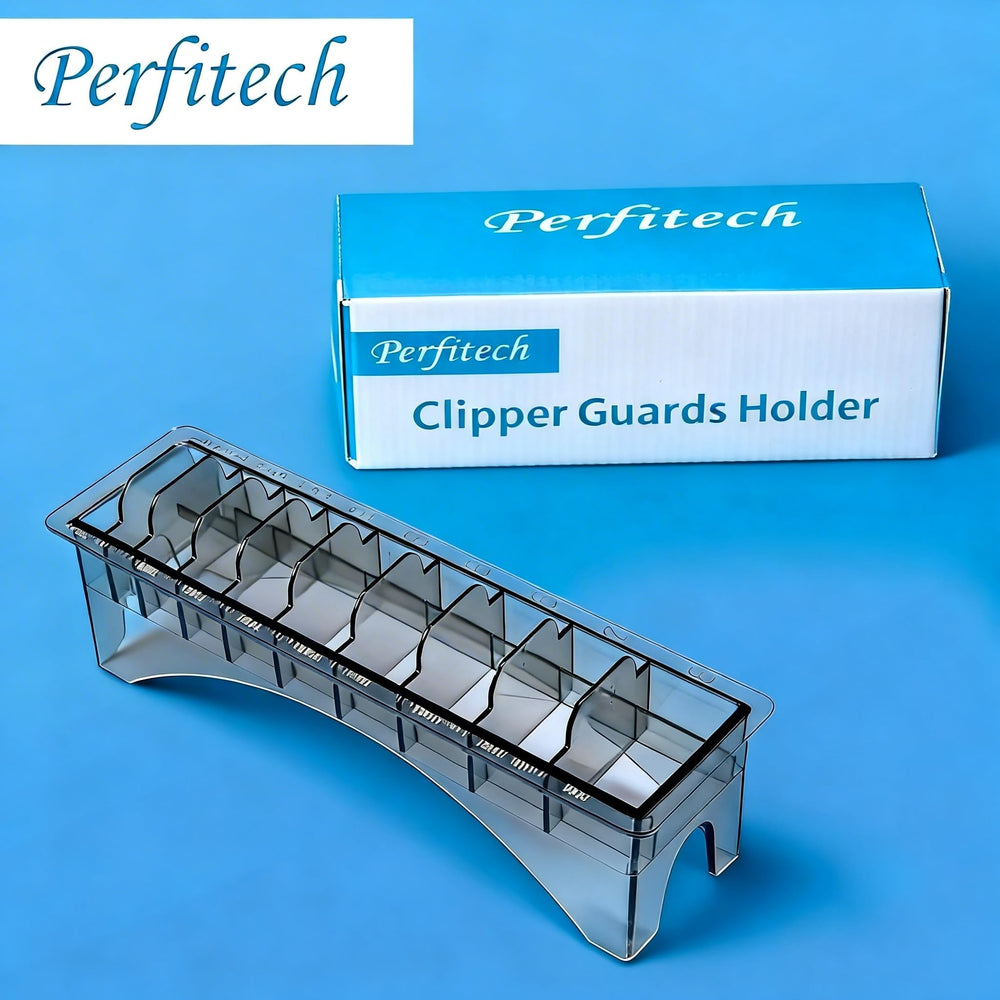 Perfitech guard holder keeps a full guard set ready at a glance.