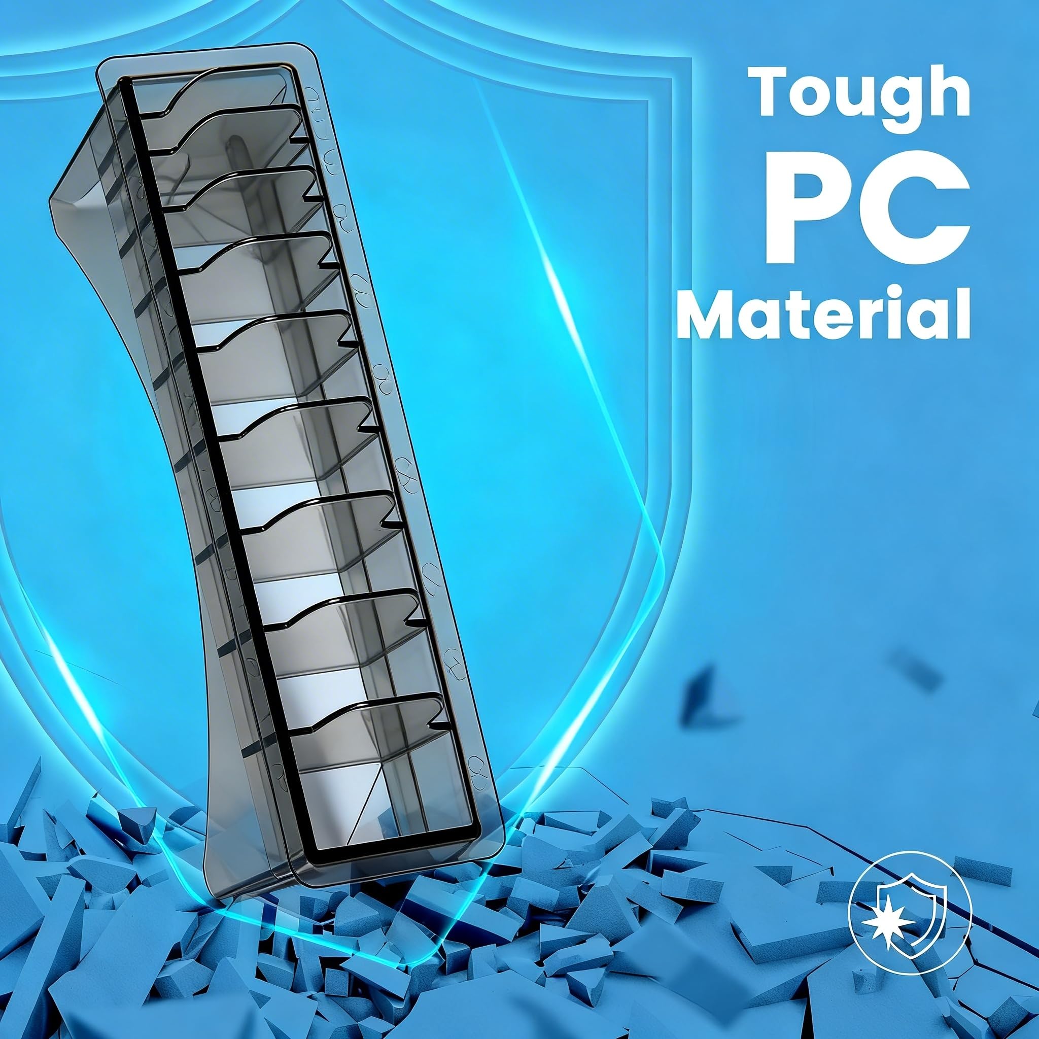 Perfitech polycarbonate guard organizer demonstrates durable, long-lasting construction for busy shops.