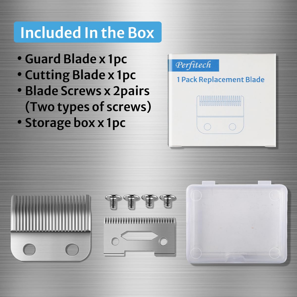 Perfitech compatibility table listing Wahl blade models.