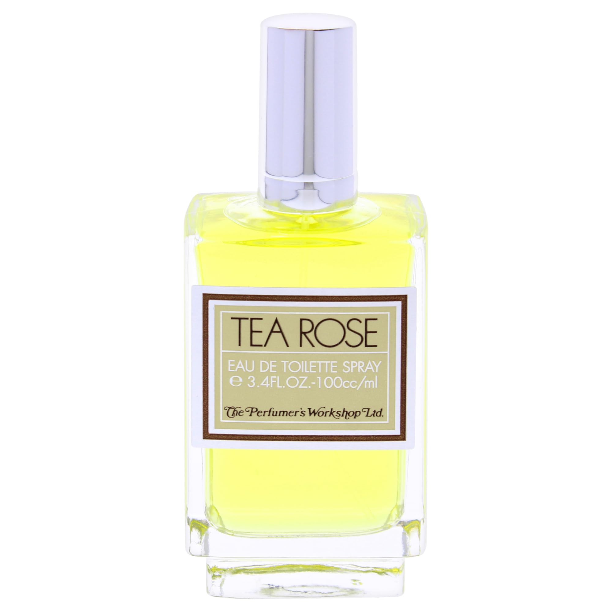Perfumer's Workshop Tea Rose bottle side shows a sleek, versatile design