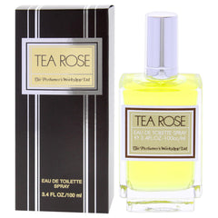 Perfumer's Workshop Tea Rose box packaging suggests gift-worthy presentation