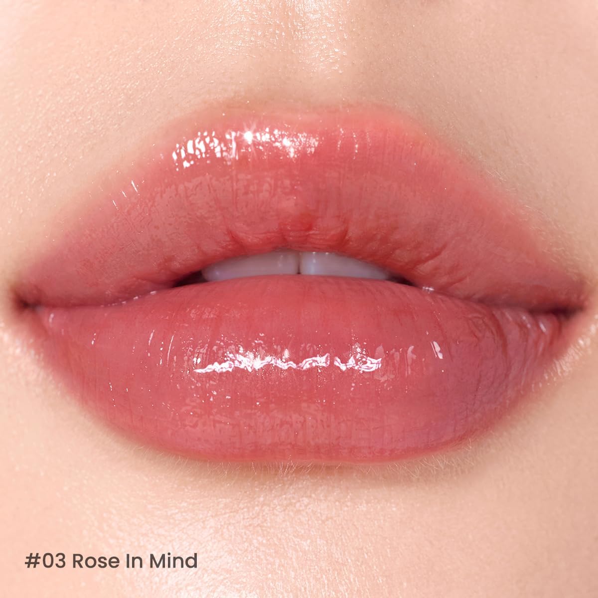 Peripera Ink Mood Glowy Tint sin película blanca, Rose en Mente para un look natural.