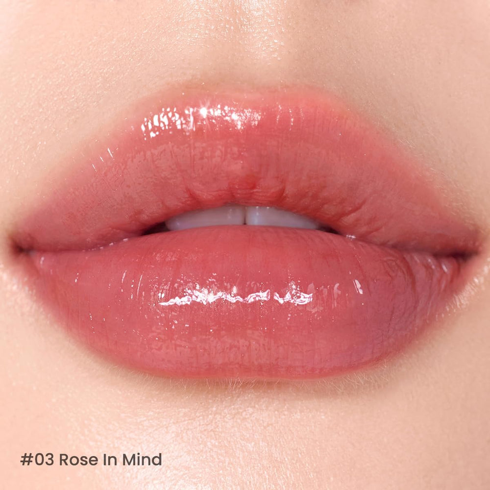 Peripera Ink Mood Glowy Tint sin película blanca, Rose en Mente para un look natural.