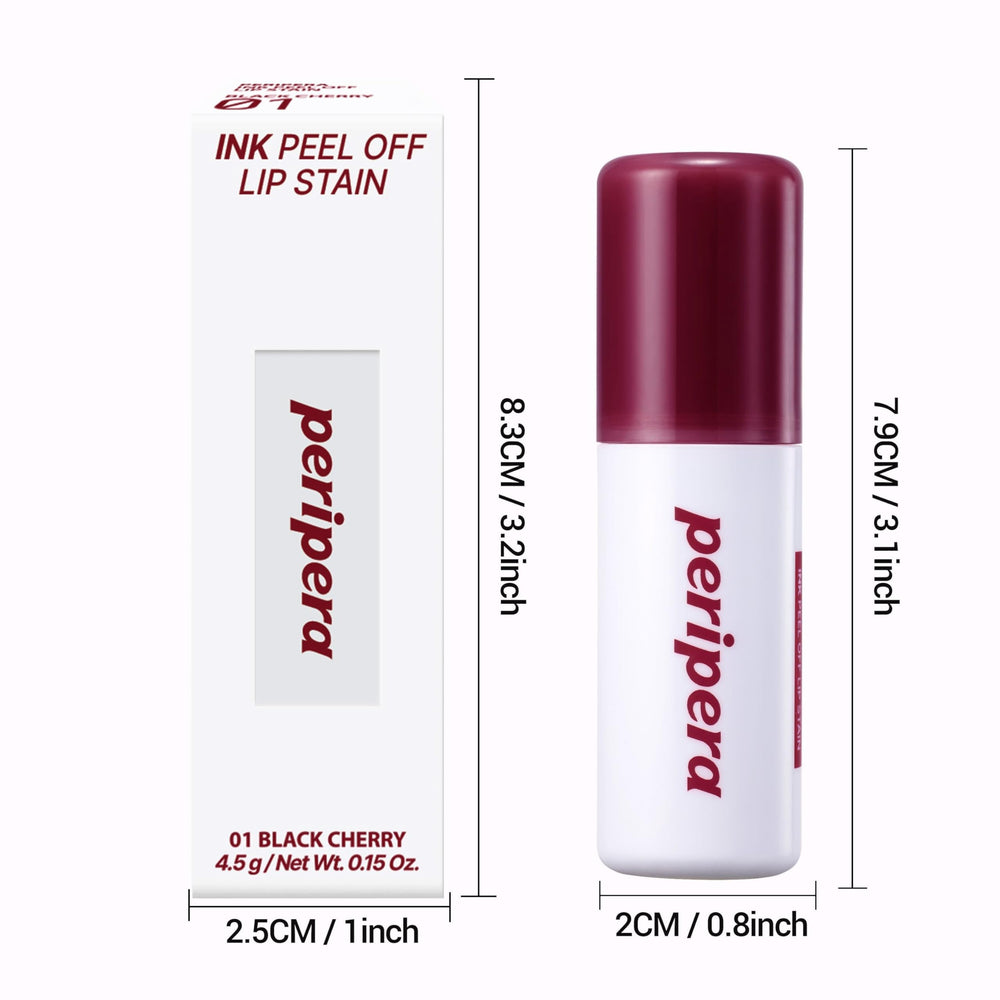 Peripera Ink Peel Off Lip Stain natural lip stain finish after peel