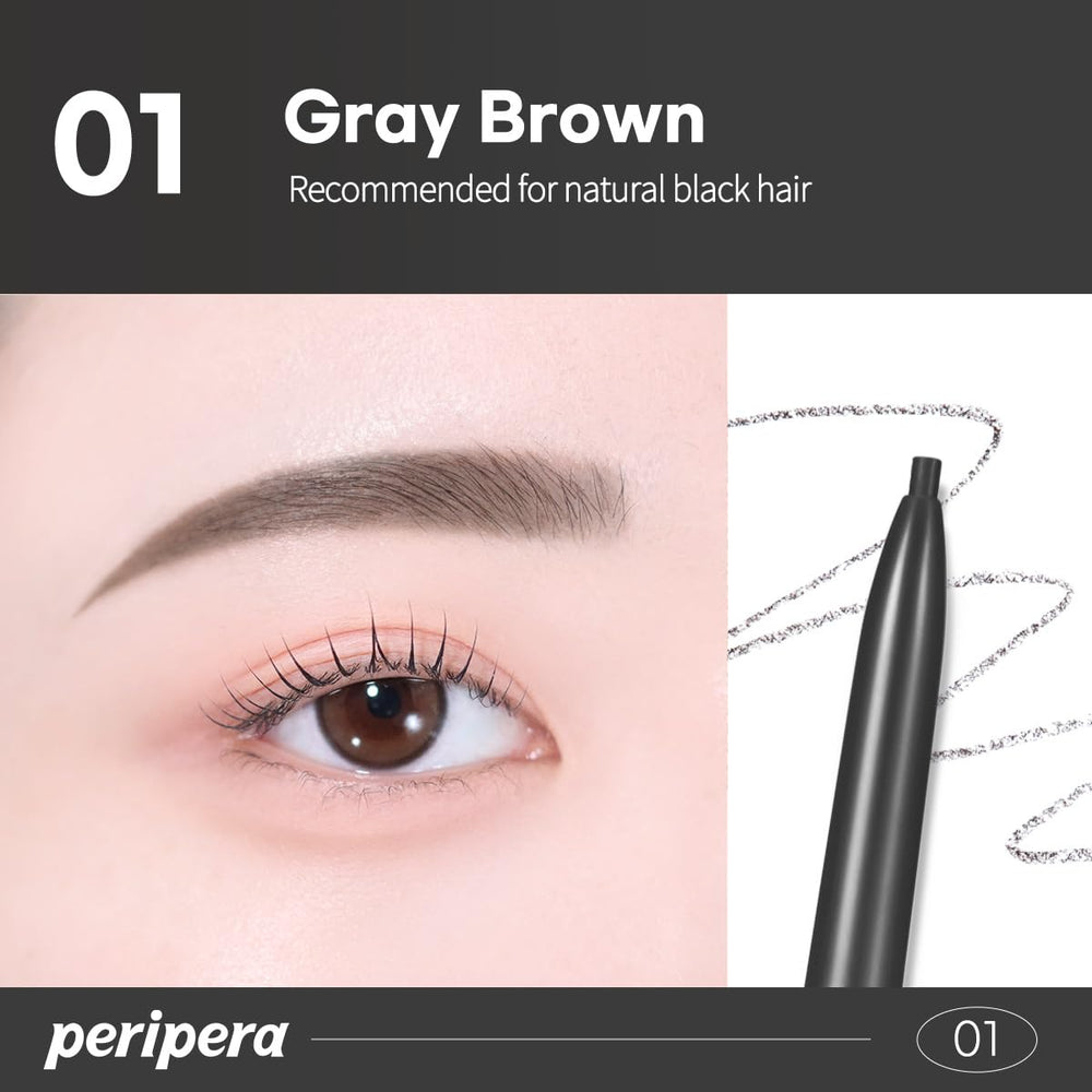 Peripera Speedy Skinny Brow uso multiusos para definir el contorno ocular suavemente.