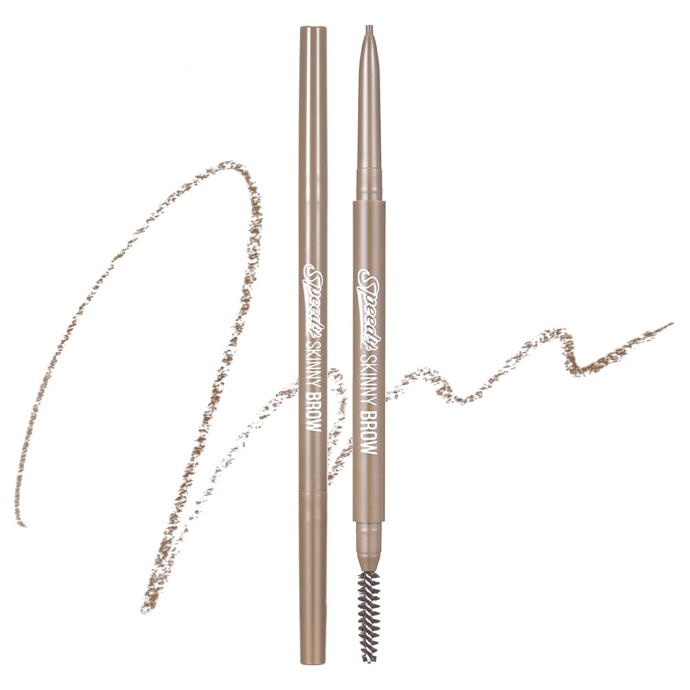 Peripera Speedy Skinny Brow Taupe Beige, punta 1-5 mm para definición precisa.