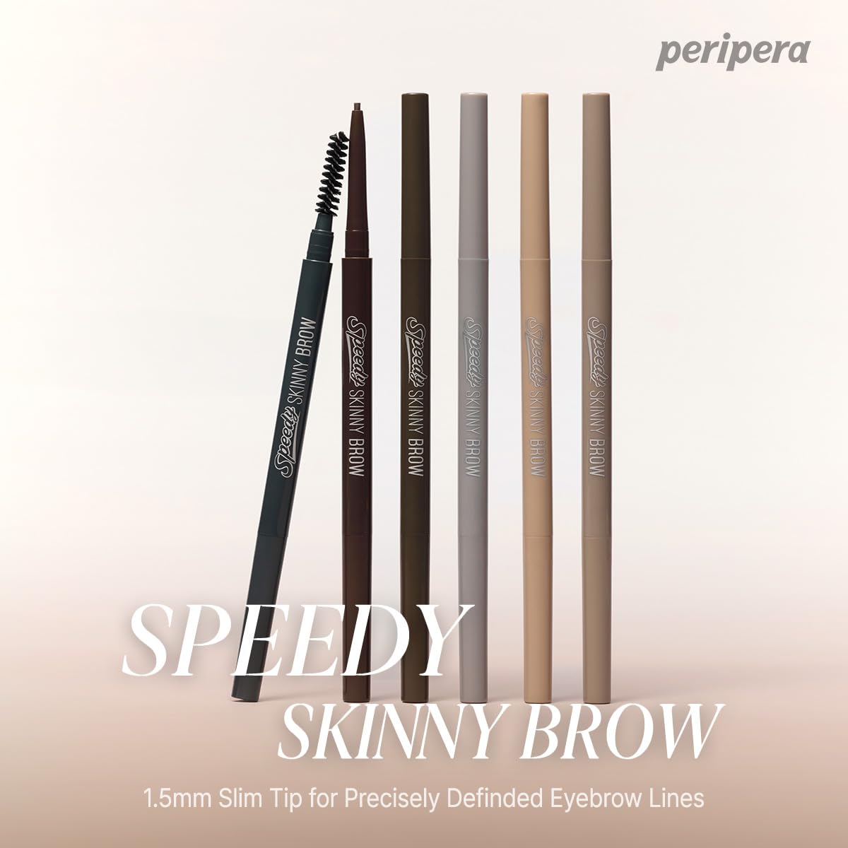 Definición natural con trazo fino de Peripera Speedy Skinny Brow.